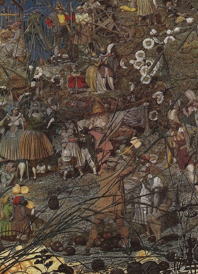 One of Richard Dadd's most notable works, the painting "The Fairy Feller," took him nine years to complete. Dadd meticulously applied layers of paint, resulting in a three-dimensional appearance on the canvas.