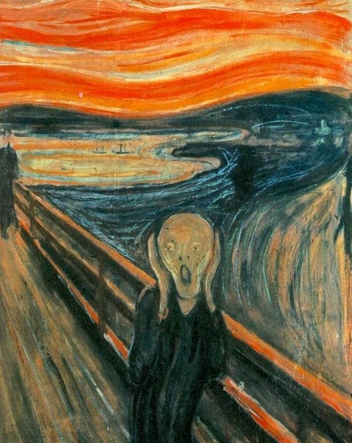 The Scream is Munch's most widely recognized artwork and is often considered a quintessential representation of art reflecting psychosis. 
