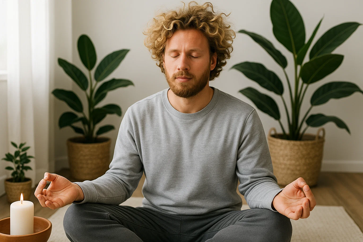 person using mindfulness exercises for PTSD and addiction recovery