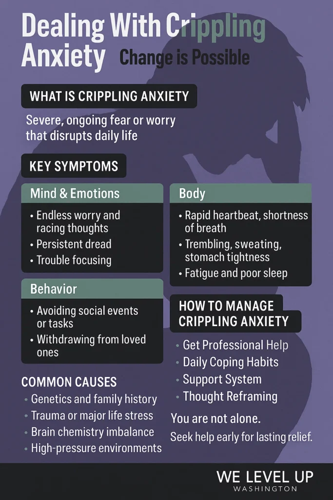 what is crippling anxiety infographic mental health treatment spokane valley washington