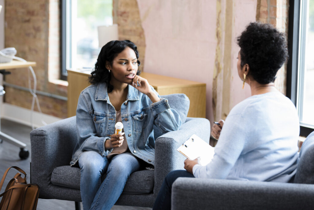 two women having therapy session washington