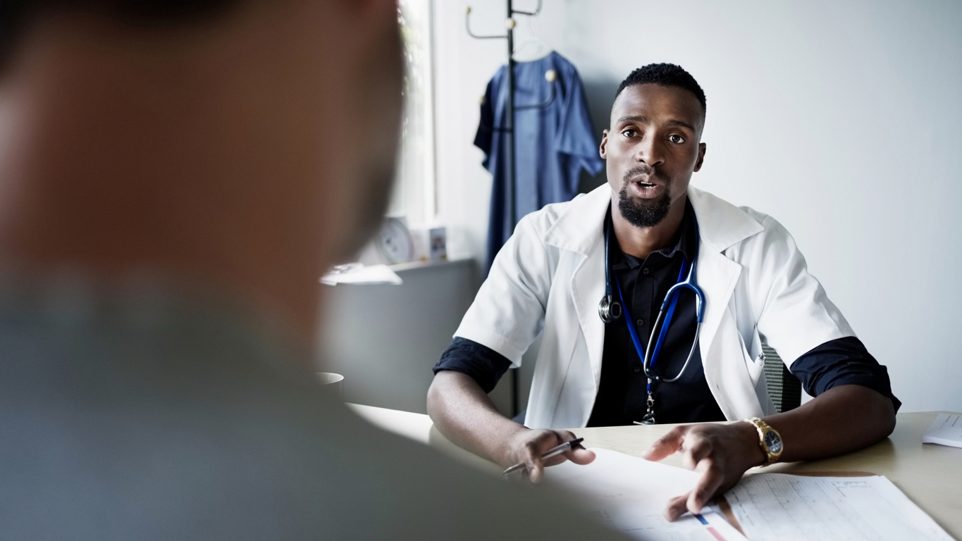 doctor discussing with the patient spokane valley washington