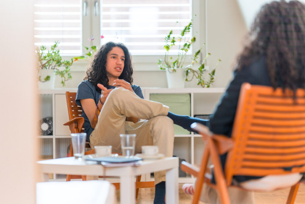 group discussion in a common area spokane valley washington