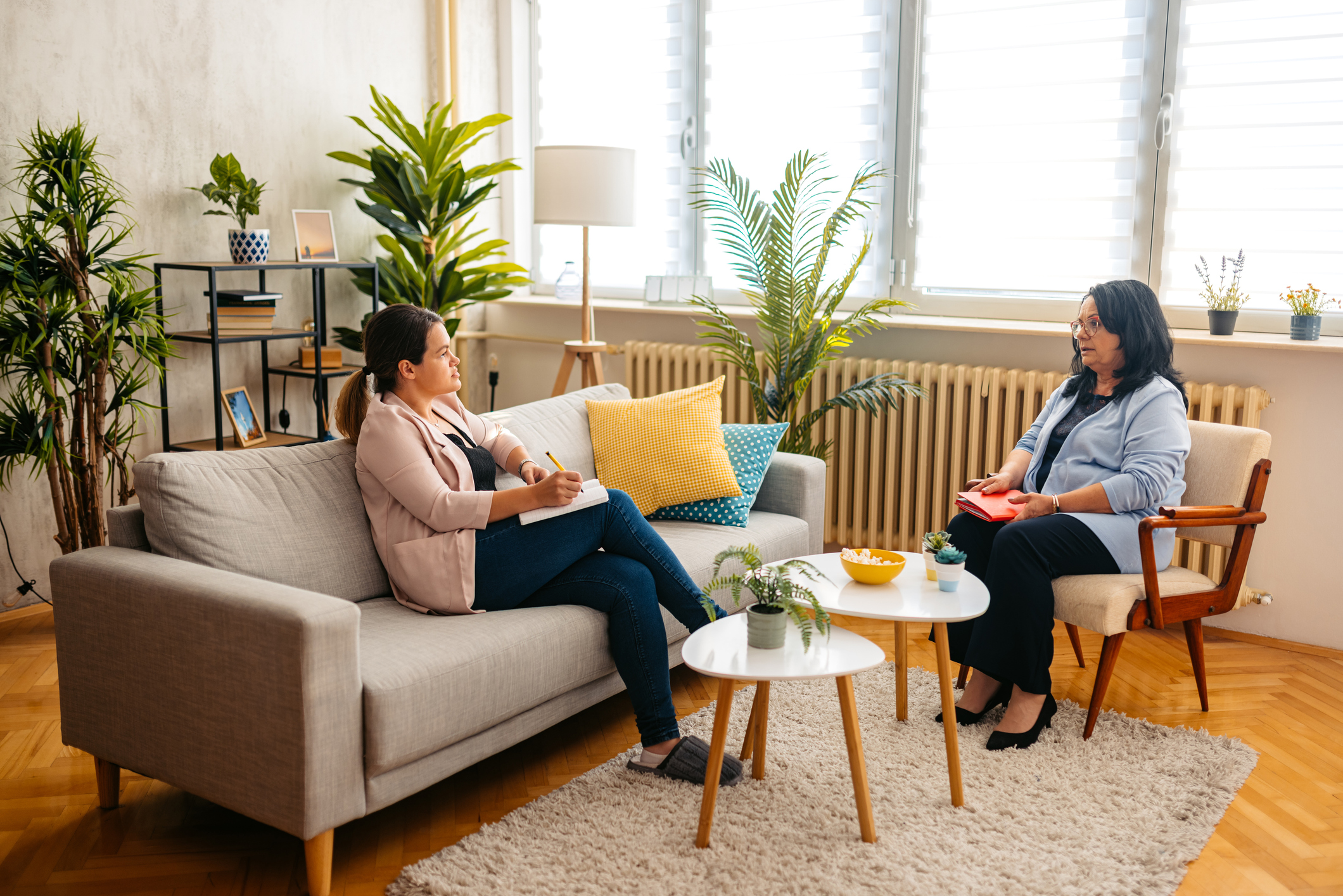 two women having counseling session spokane valley washington